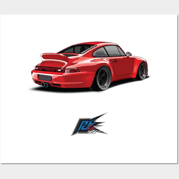 guntherwerks porsche 993 Wall Art by naquash